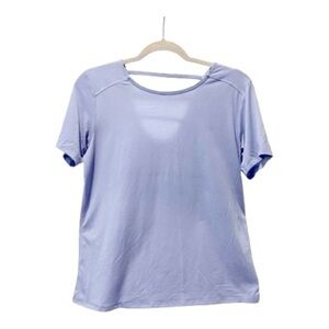 Columbia Lavender Short Sleeve Athletic Top | Back Cutout | Size M | NWOT